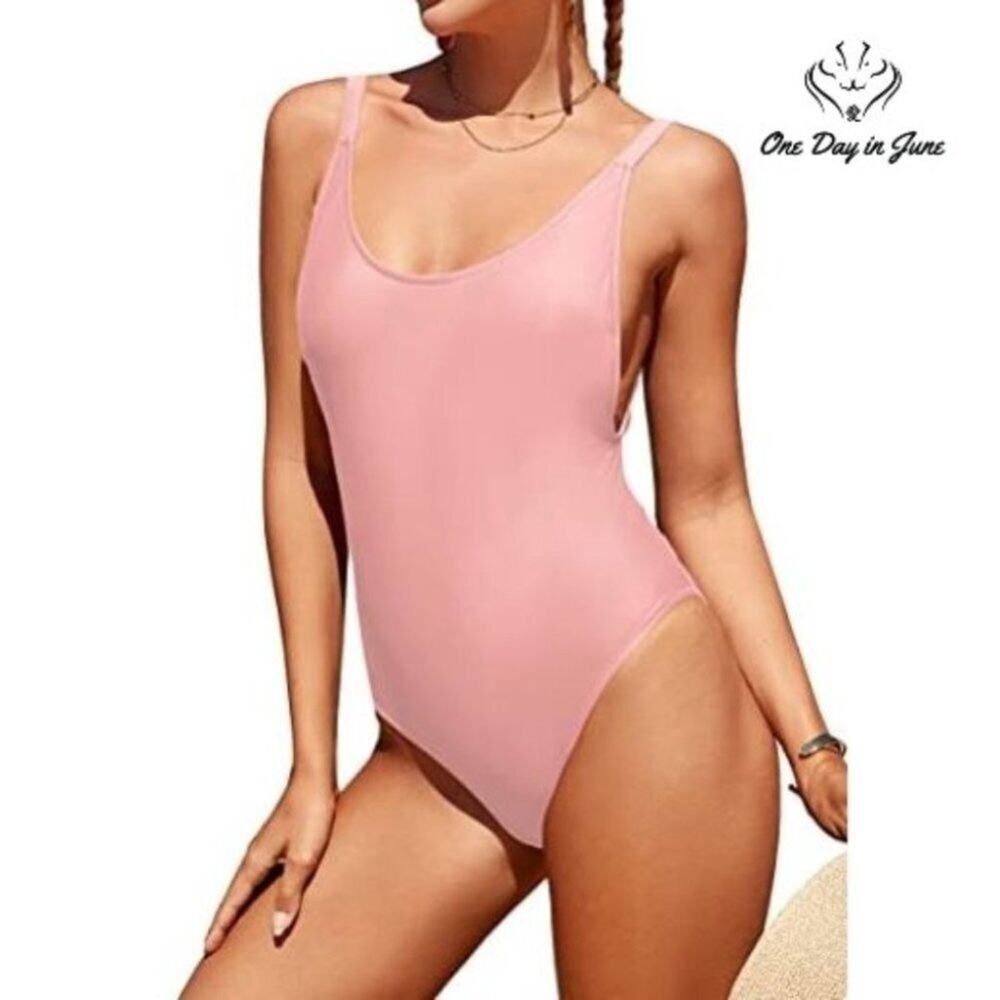 Prettygarden U Neck One Piece Swimsuit Size M